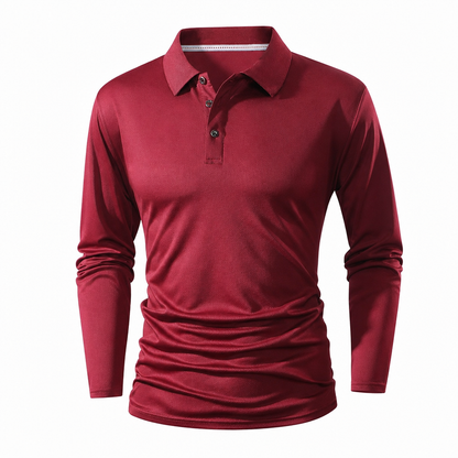 Men's Long Sleeve Collared T-Shirt