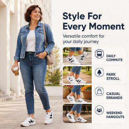 Women's Casual Lightweight Platform Sneakers