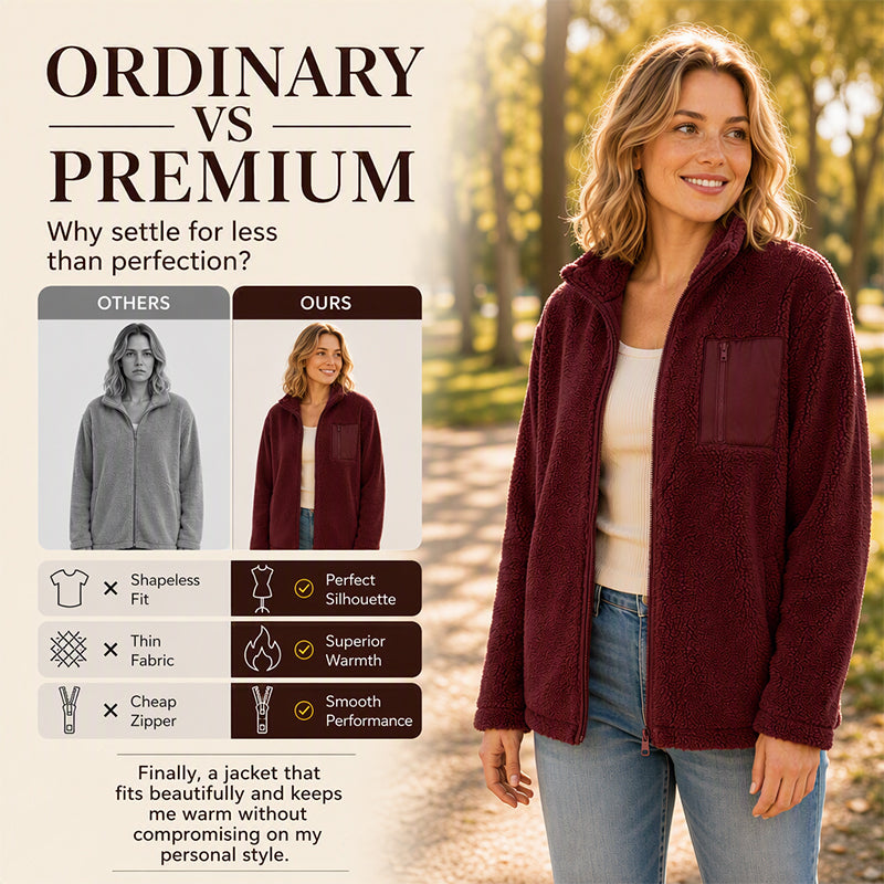 Women's Winter Warm Zip-Up Coat