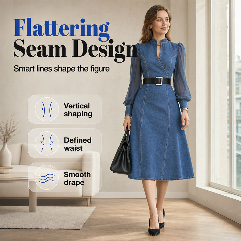 Women's Slimming Denim Dress