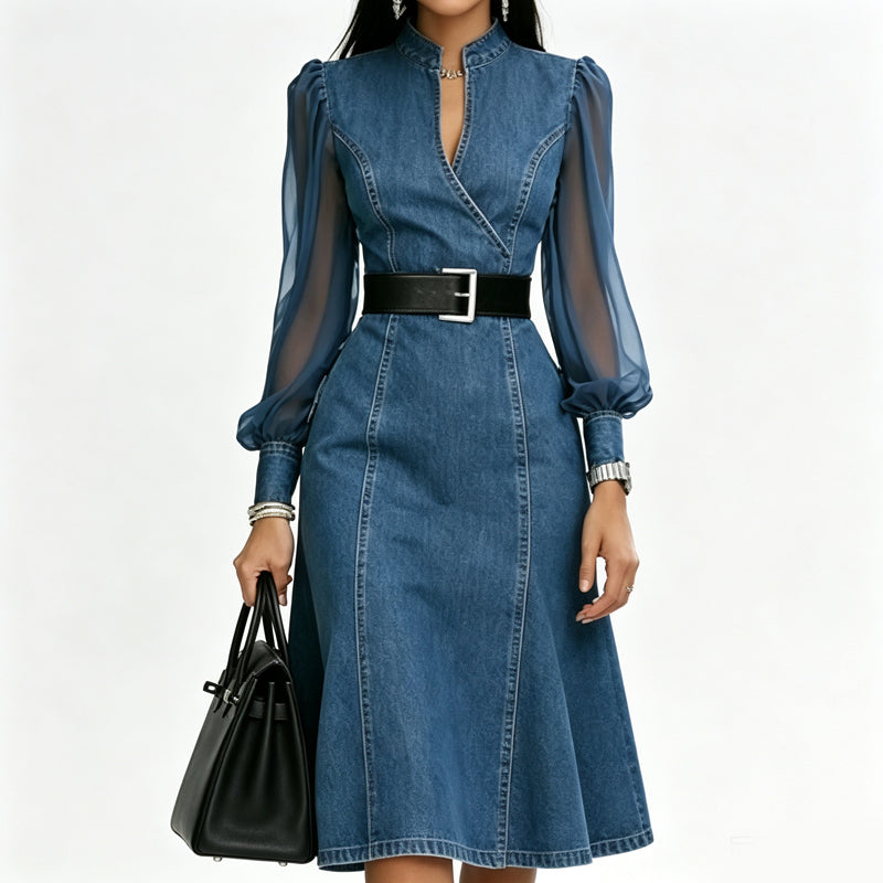 Women's Slimming Denim Dress