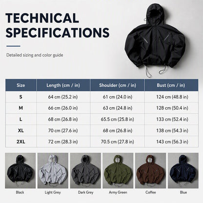 Men's Stylish Windproof Hooded Jacket