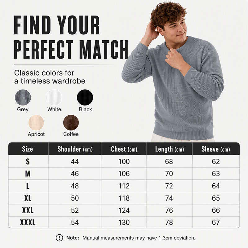 Men's Casual Scoop Neck Knit Top