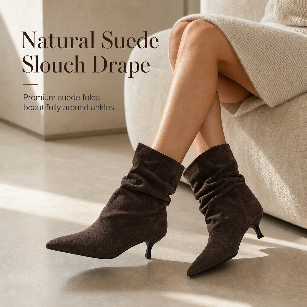 Women's Pointed Toe Stiletto Heel Ankle Boots