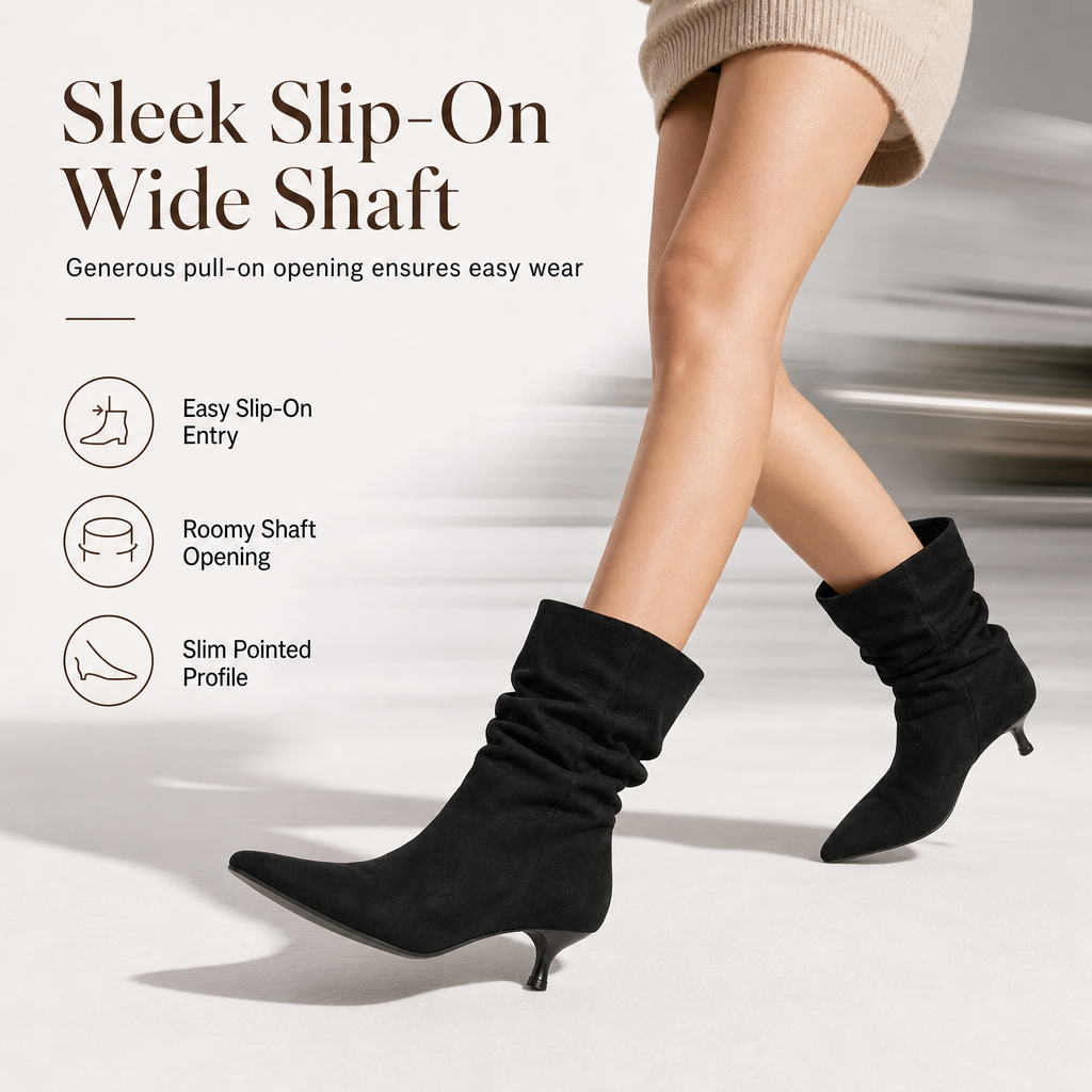 Women's Pointed Toe Stiletto Heel Ankle Boots