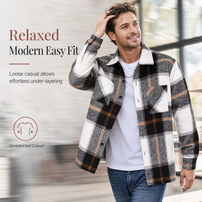Men's Casual Plaid Flannel Shirt