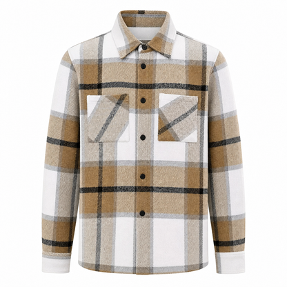 Men's Casual Plaid Flannel Shirt