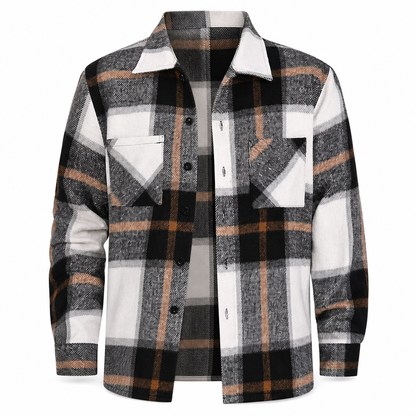 Men's Casual Plaid Flannel Shirt