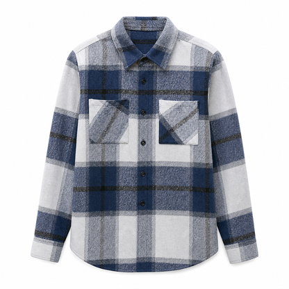 Men's Casual Plaid Flannel Shirt