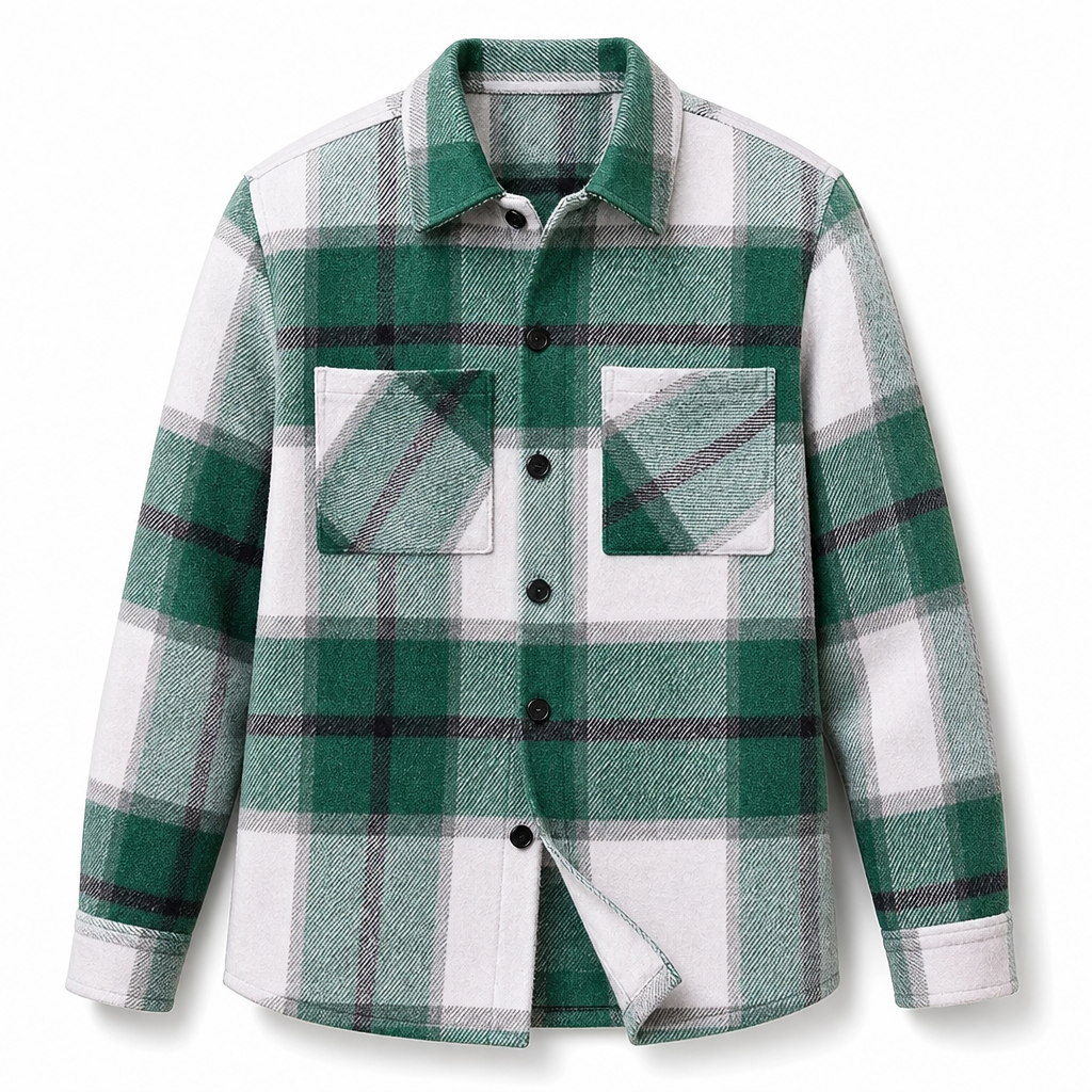 Men's Casual Plaid Flannel Shirt
