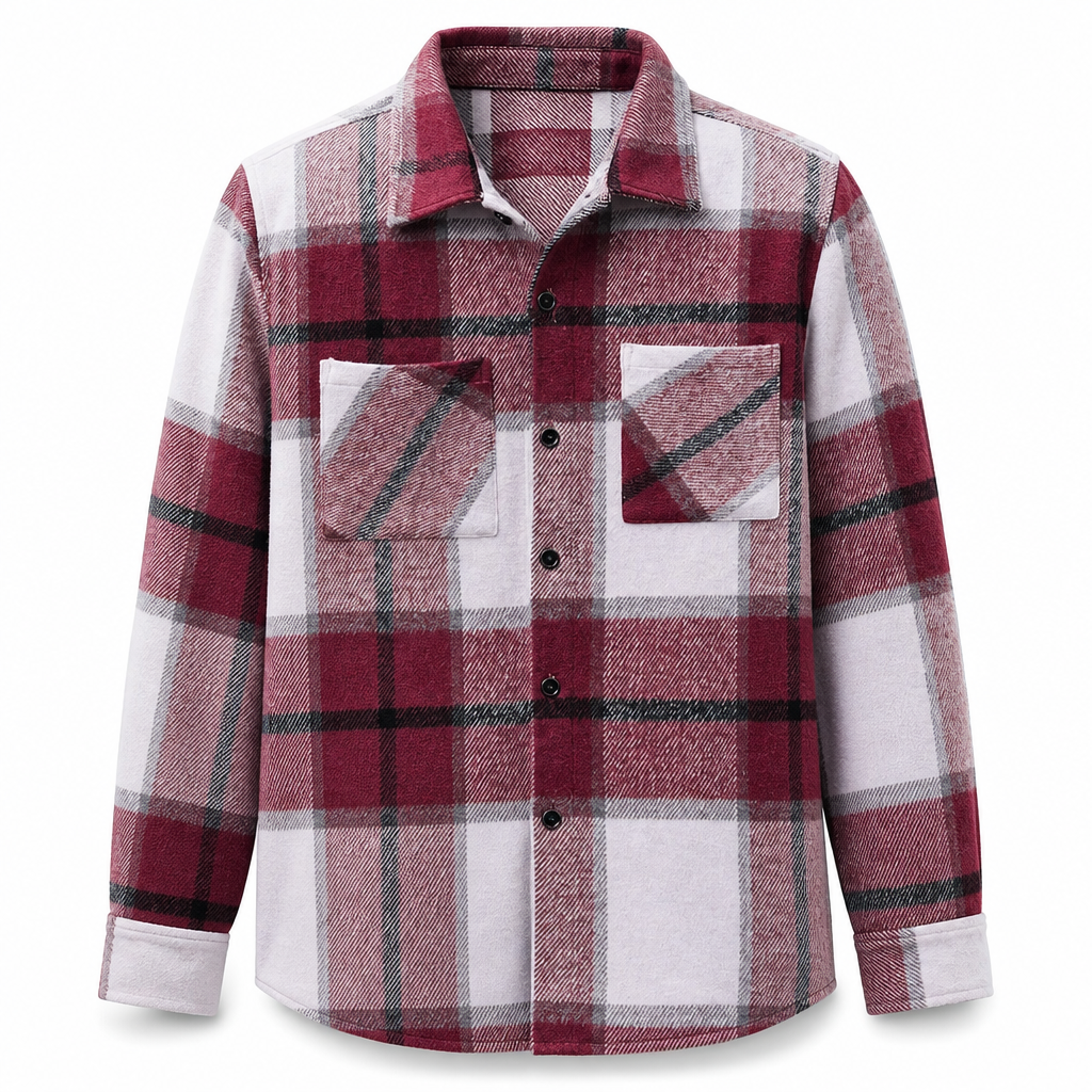 Men's Casual Plaid Flannel Shirt