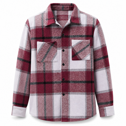 Men's Casual Plaid Flannel Shirt