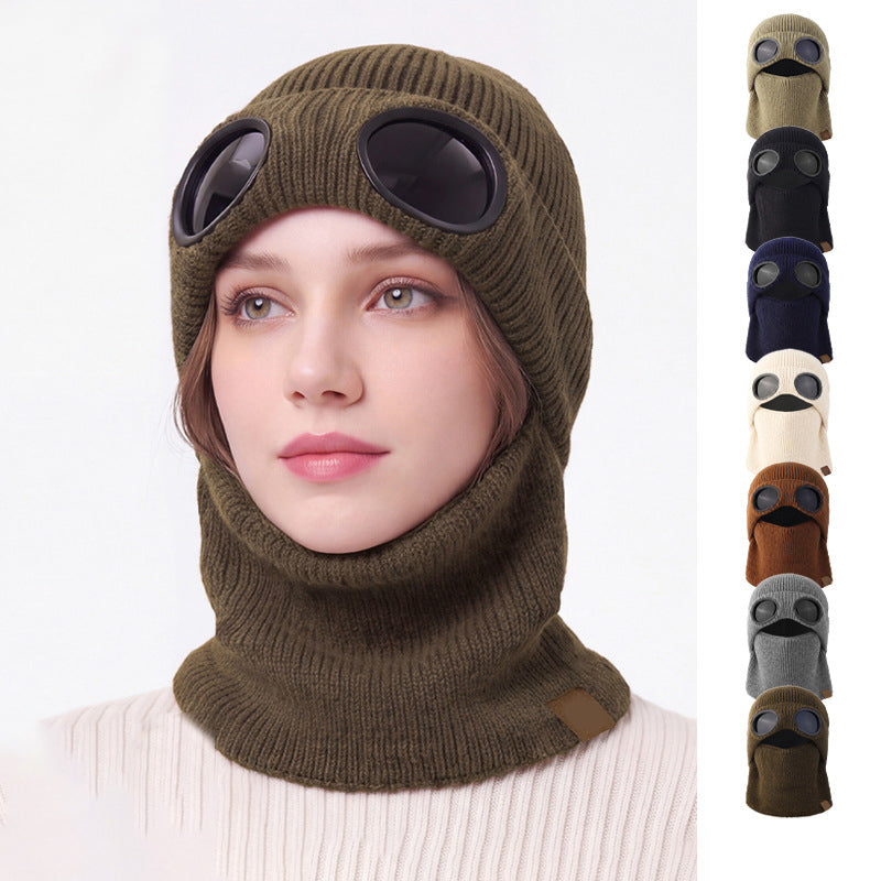 All-Weather Face Shield Beanie for Women