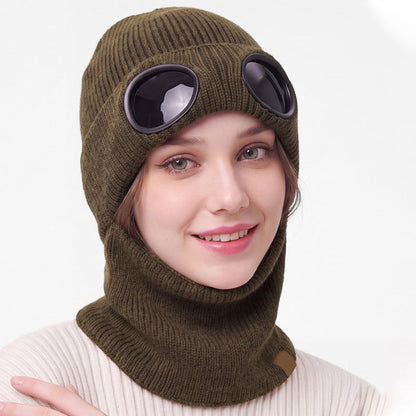 All-Weather Face Shield Beanie for Women