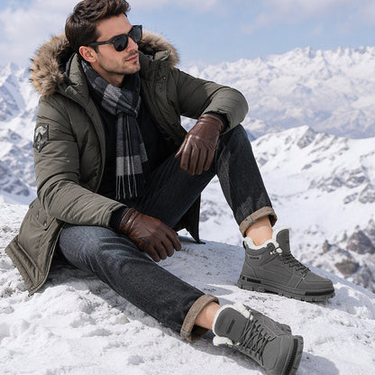 Men's Non-Slip Warm-Lined Martin Boots