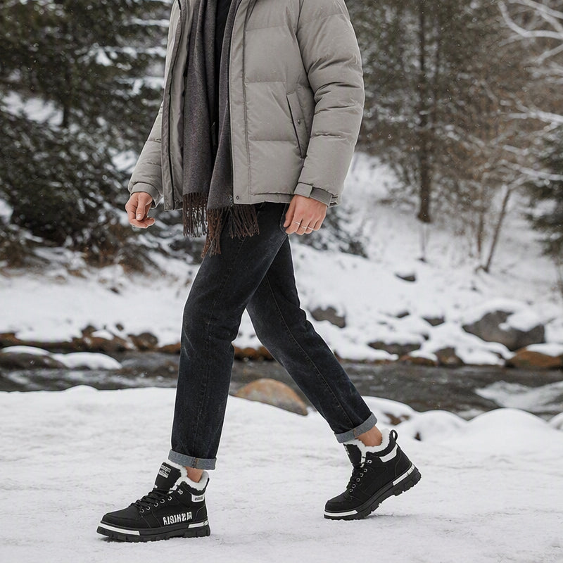 Men's Non-Slip Warm-Lined Martin Boots