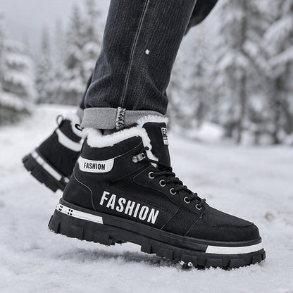 Men's Non-Slip Warm-Lined Martin Boots