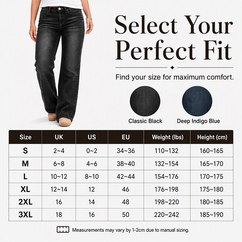 Women's High-Rise Wide-Leg Stretch Jeans