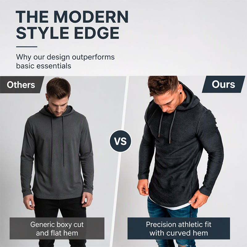 Men's Modern Slim Fit Long Sleeve T-Shirt