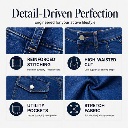 Women's Casual Stretchy High-Waisted Jeans