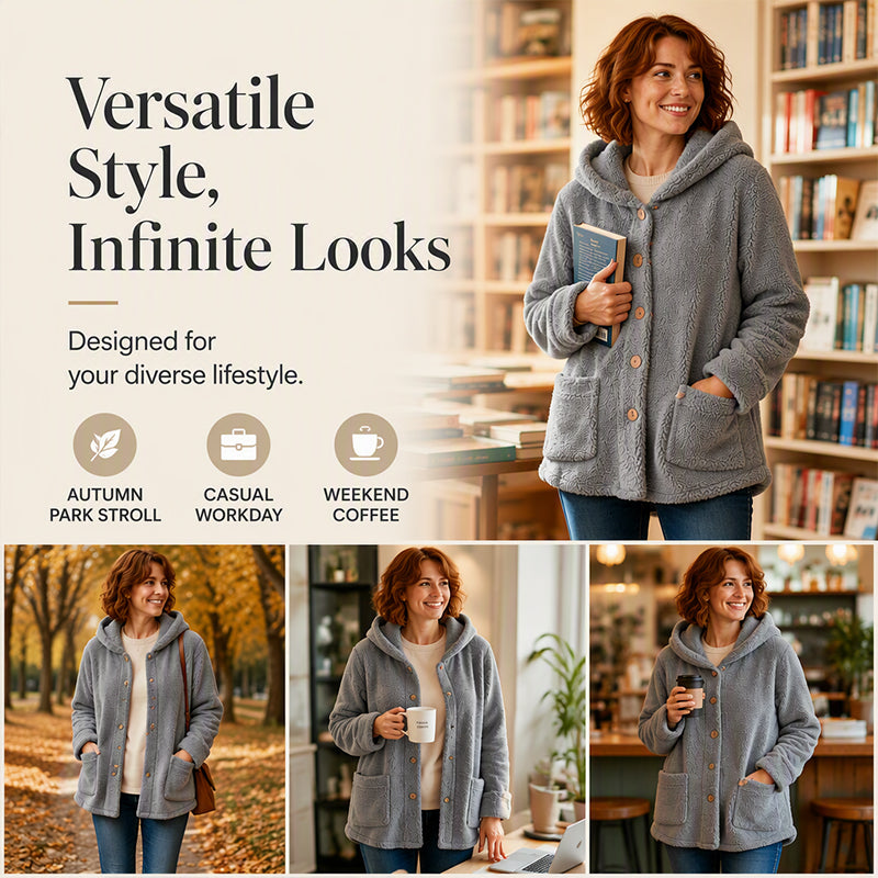Women's Winter Cozy Hooded Jacket