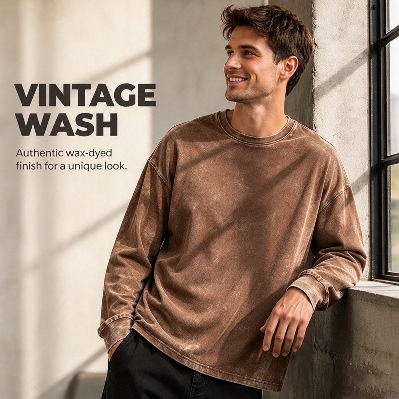 Vintage Washed Long Sleeve T-Shirt