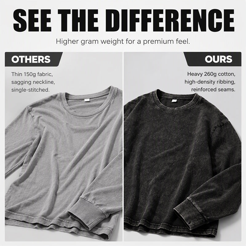 Vintage Washed Long Sleeve T-Shirt