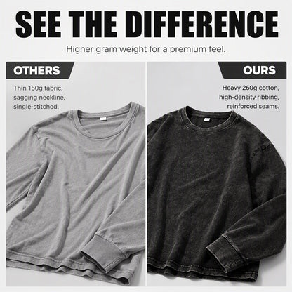 Vintage Washed Long Sleeve T-Shirt
