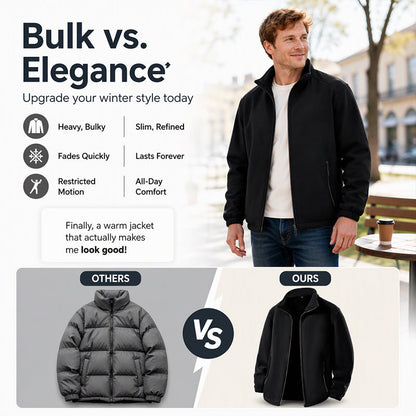 Men's Windproof Full-Zip Thermal Jacket