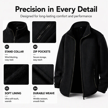 Men's Windproof Full-Zip Thermal Jacket