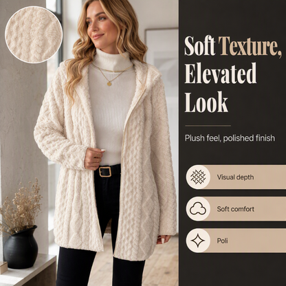 Women’s Casual Plush Hooded Jacket