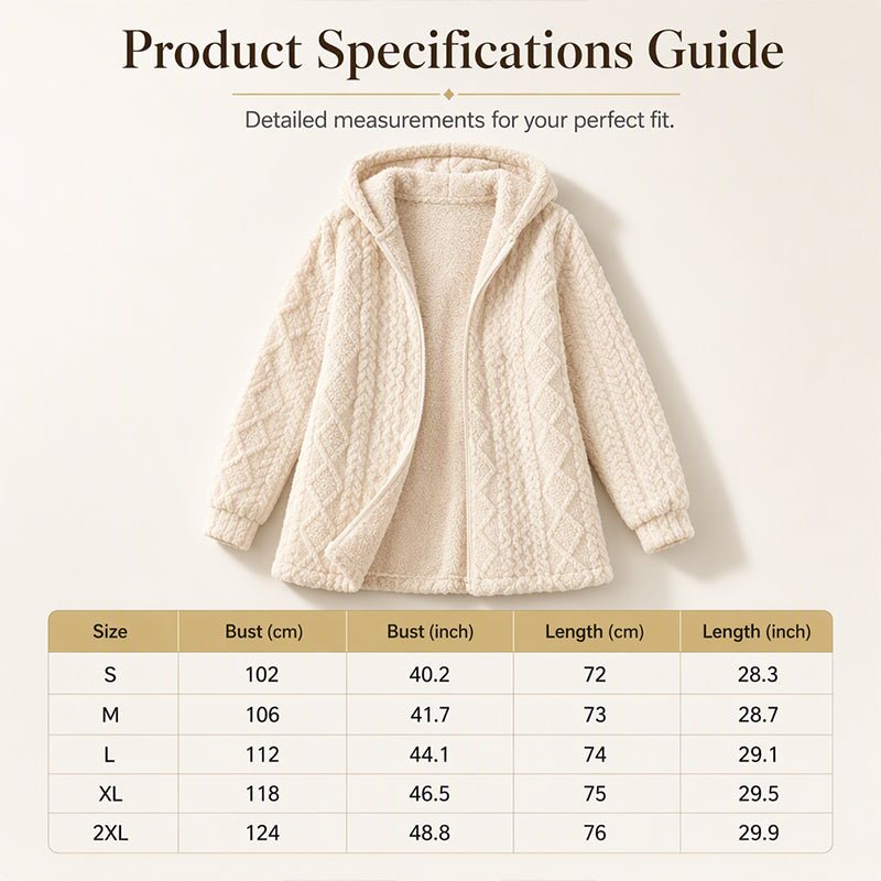 Women’s Casual Plush Hooded Jacket