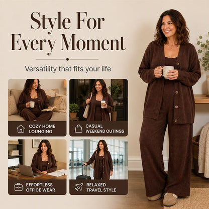 Women's 3-Piece Knit Lounge Set ⚡Free Shipping⚡