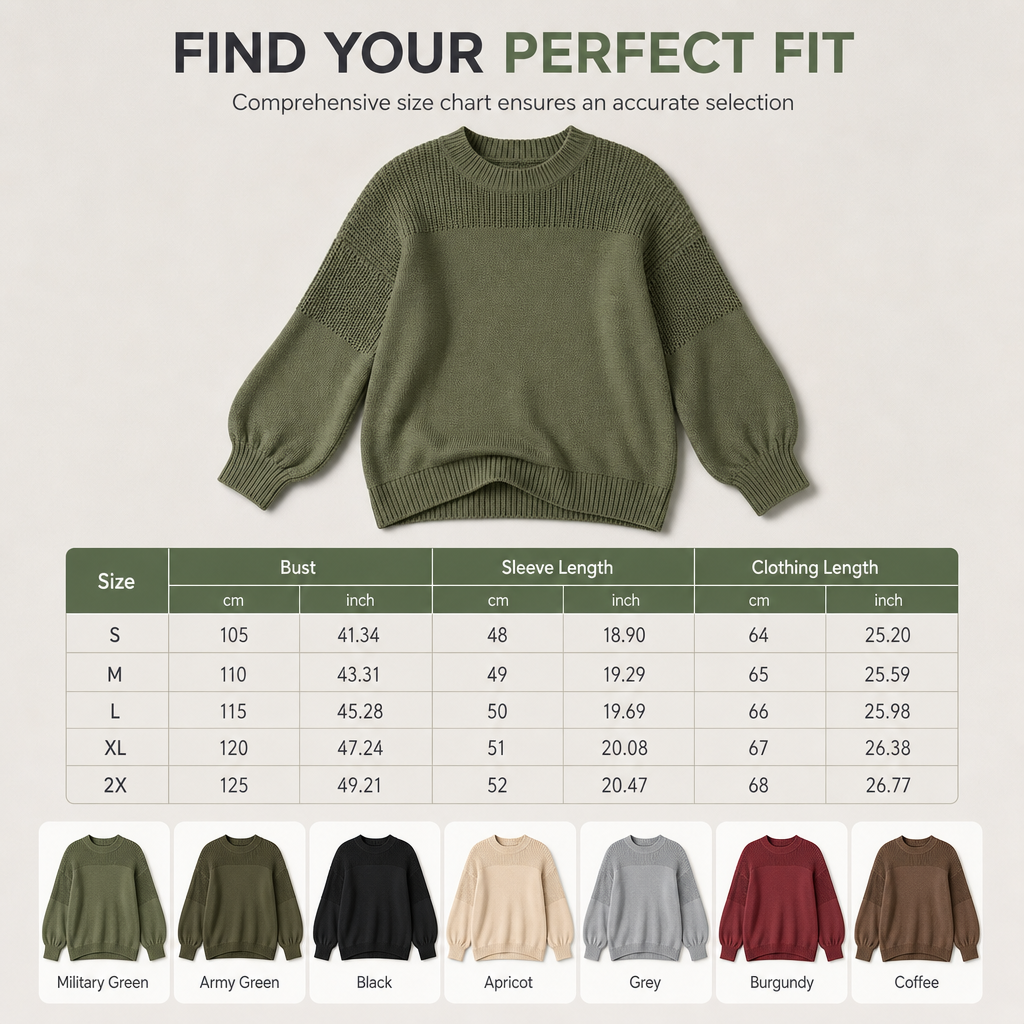 Women's Solid Color Knit Pullover Sweater