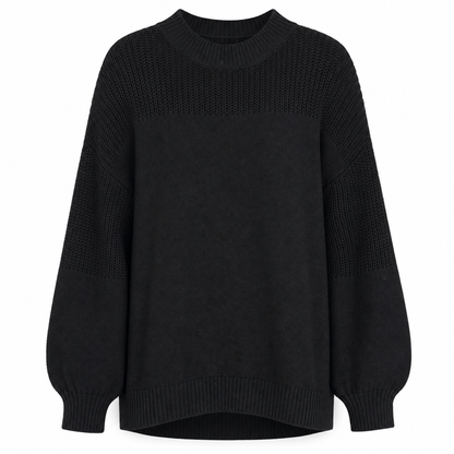 Women's Solid Color Knit Pullover Sweater