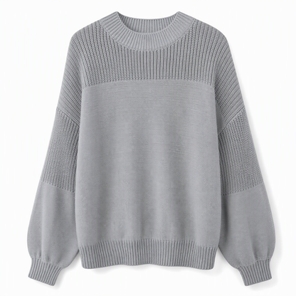 Women's Solid Color Knit Pullover Sweater