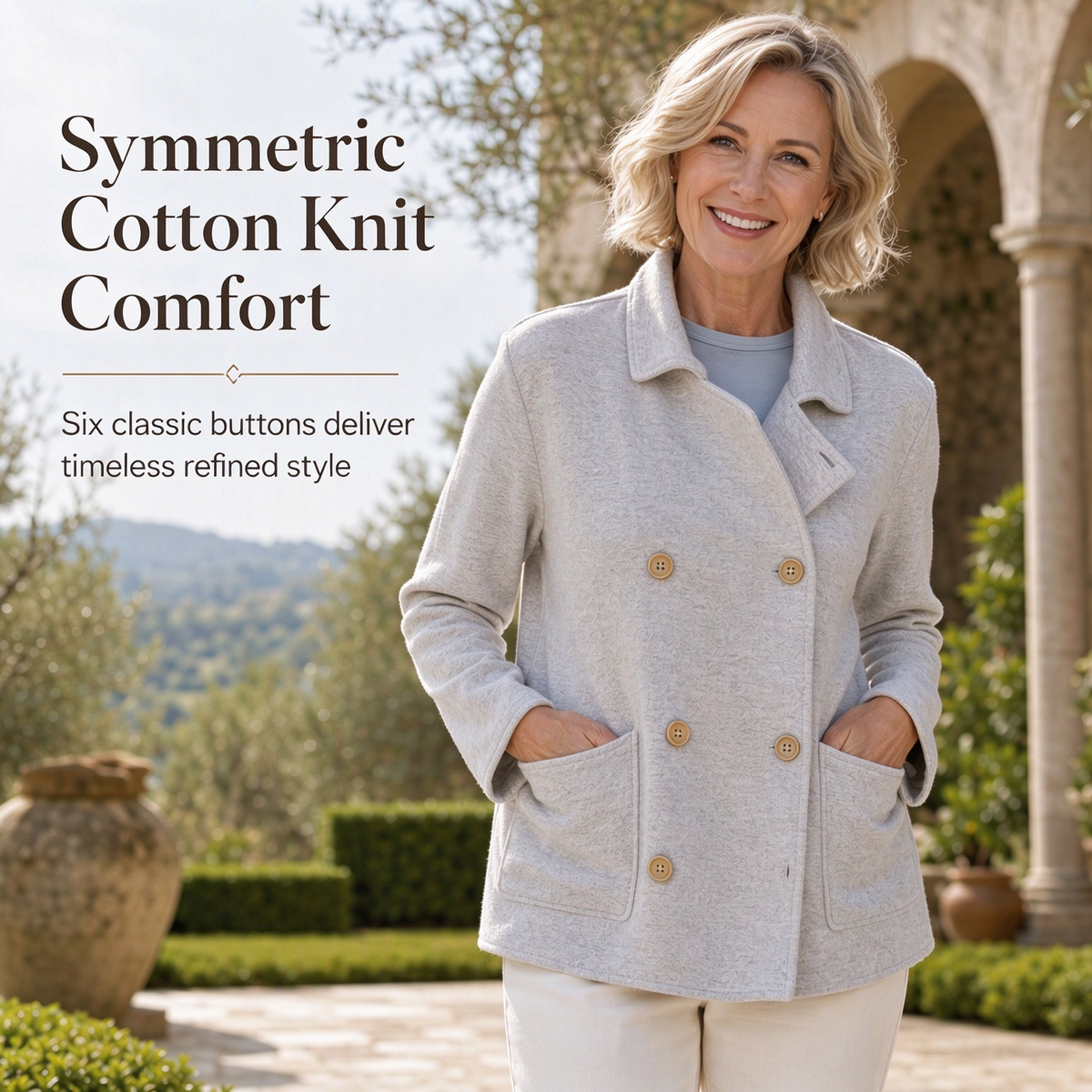 Classic Solid Color Outerwear