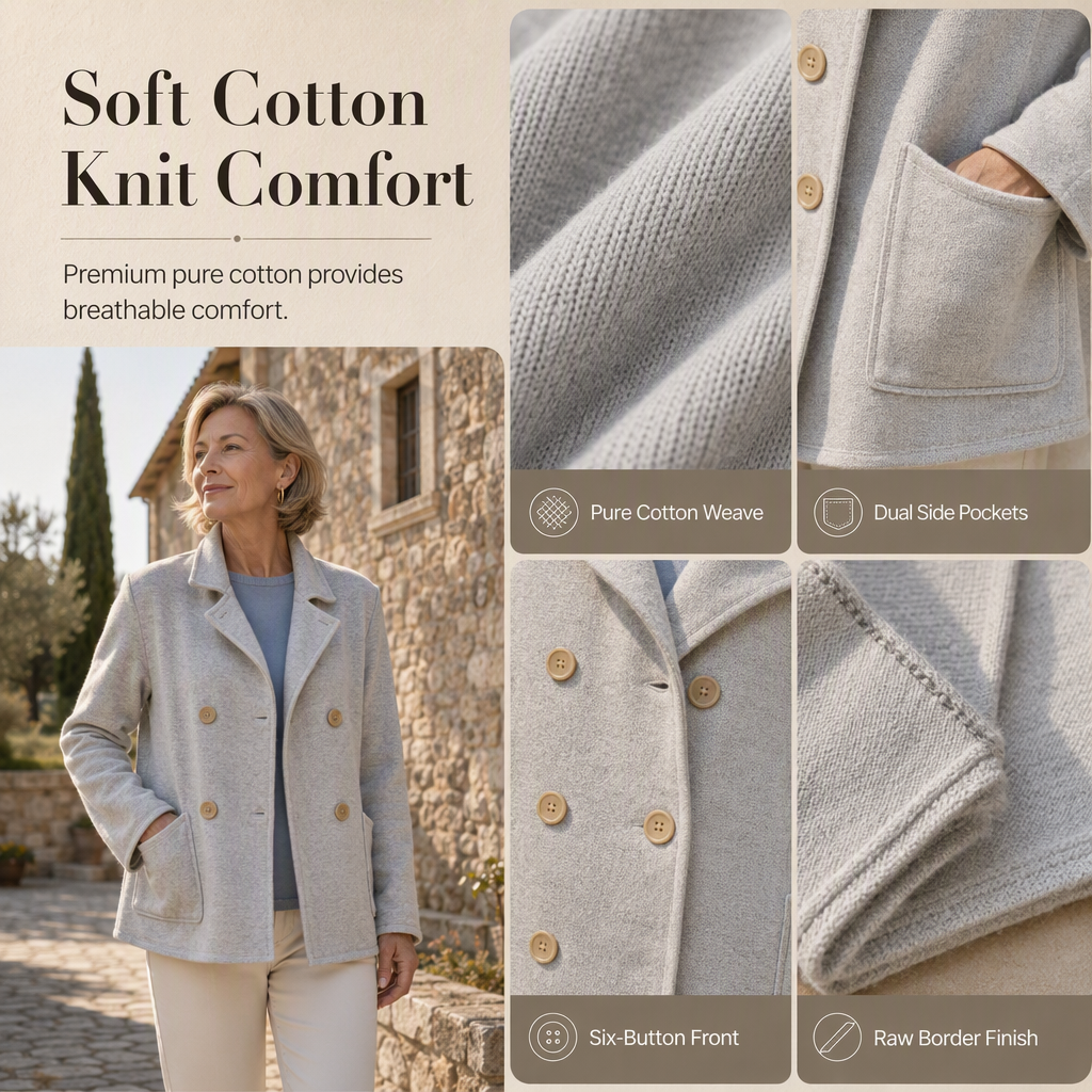 Classic Solid Color Outerwear