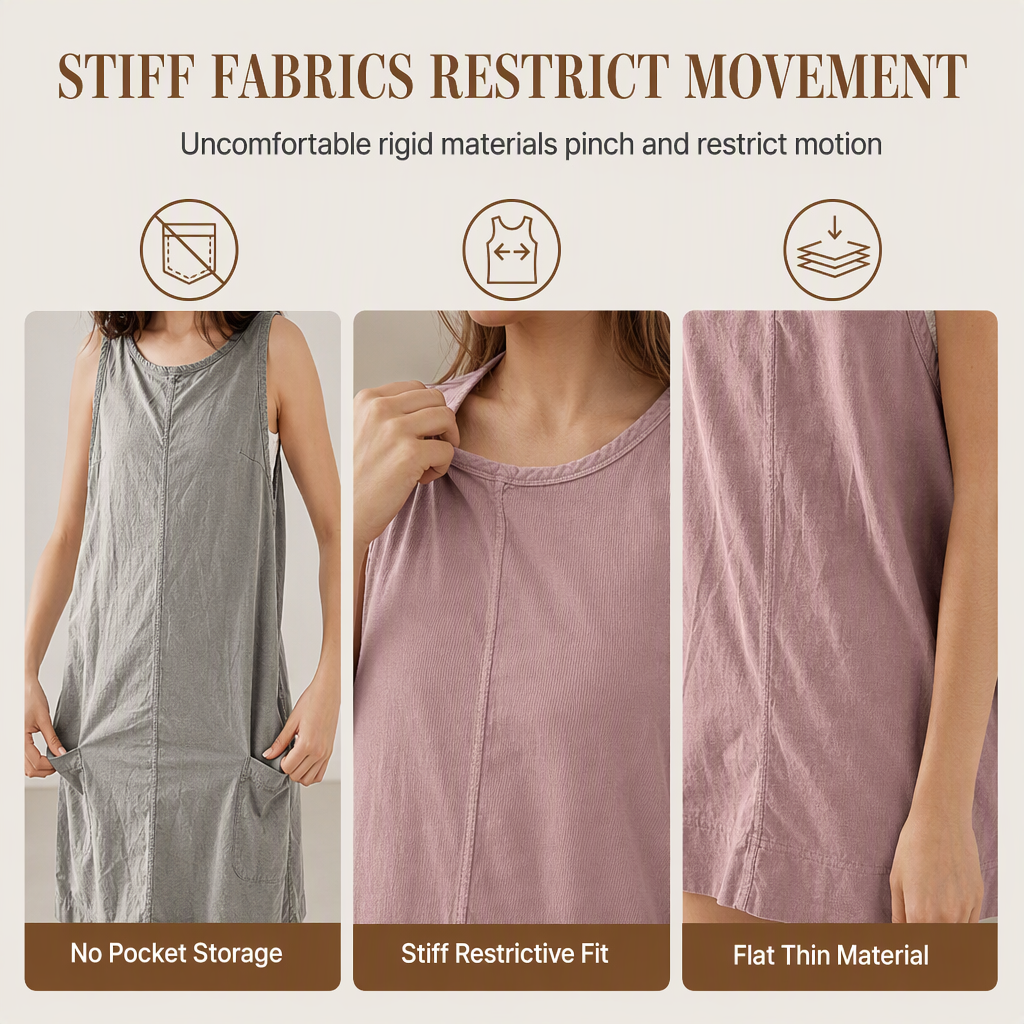 Women's Casual Corduroy Sleeveless Tank Dress