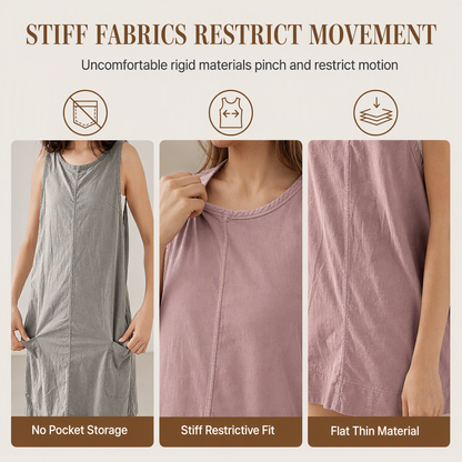 Women's Casual Corduroy Sleeveless Tank Dress