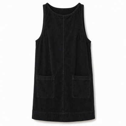Women's Casual Corduroy Sleeveless Tank Dress