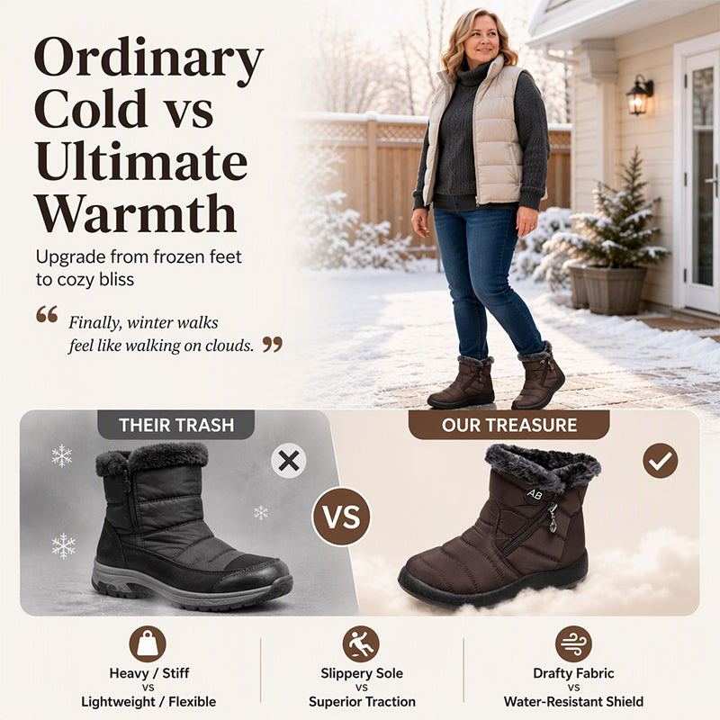 Women's Plush-Lined Winter Snow Boots