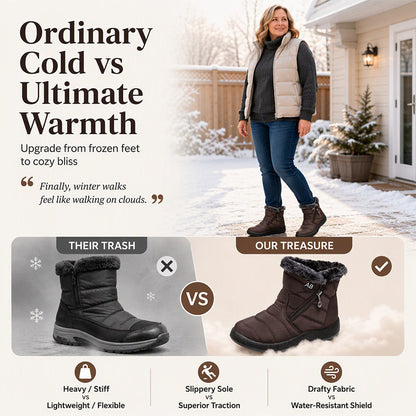 Women's Plush-Lined Winter Snow Boots
