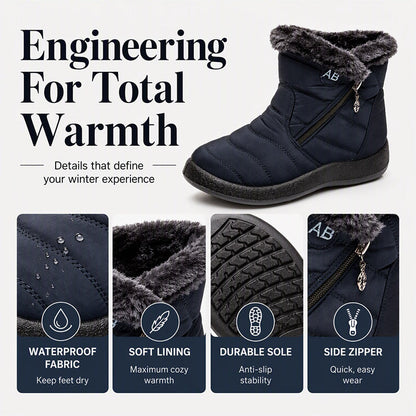 Women's Plush-Lined Winter Snow Boots