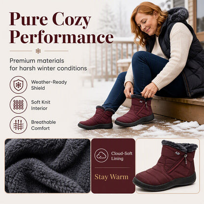 Women's Plush-Lined Winter Snow Boots
