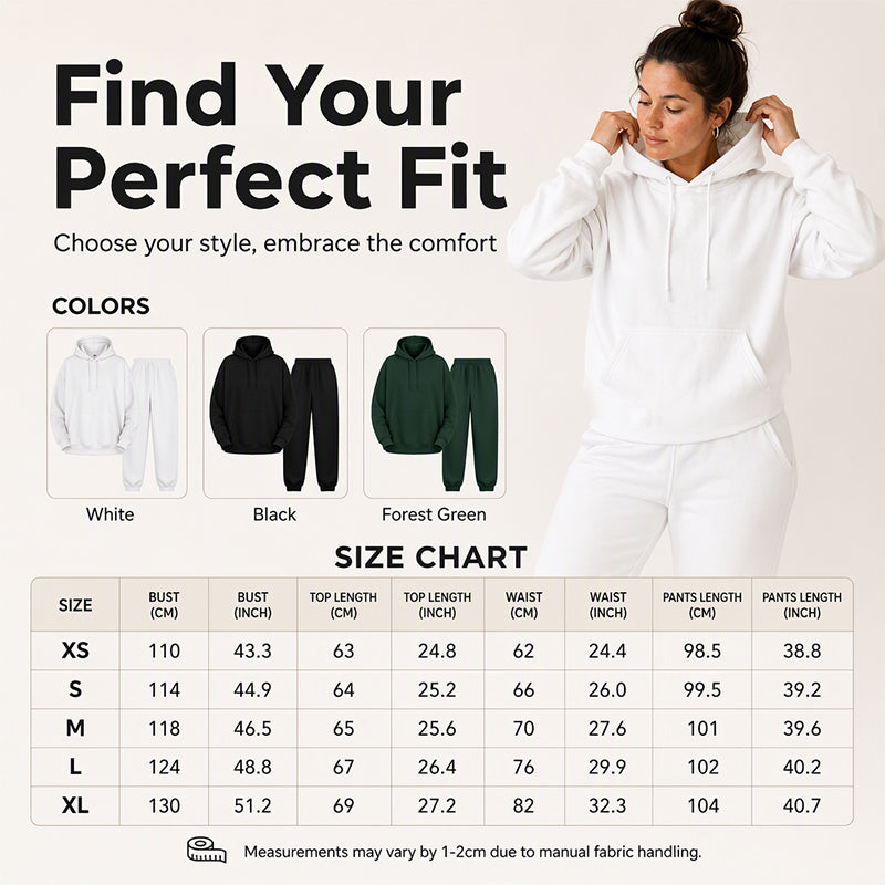 Women's Cozy Hoodie & Jogger Pants 2-Piece Set