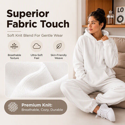 Women's Cozy Hoodie & Jogger Pants 2-Piece Set