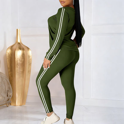 Women's 2-Piece Long Sleeve Tracksuit Set