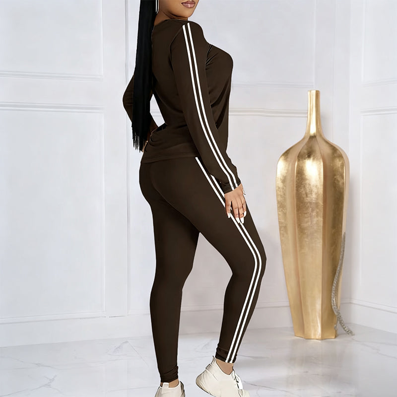 Women's 2-Piece Long Sleeve Tracksuit Set