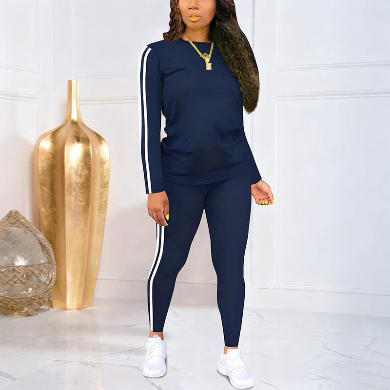 Women's 2-Piece Long Sleeve Tracksuit Set